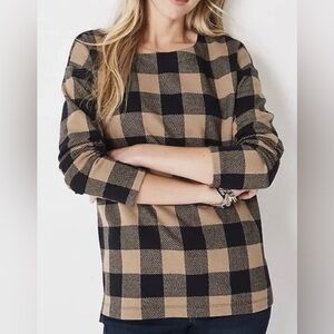 Buffalo Plaid J Jill long sleeve top.